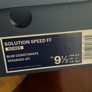 9.5 Asics Solution Speed Tennis Shoes